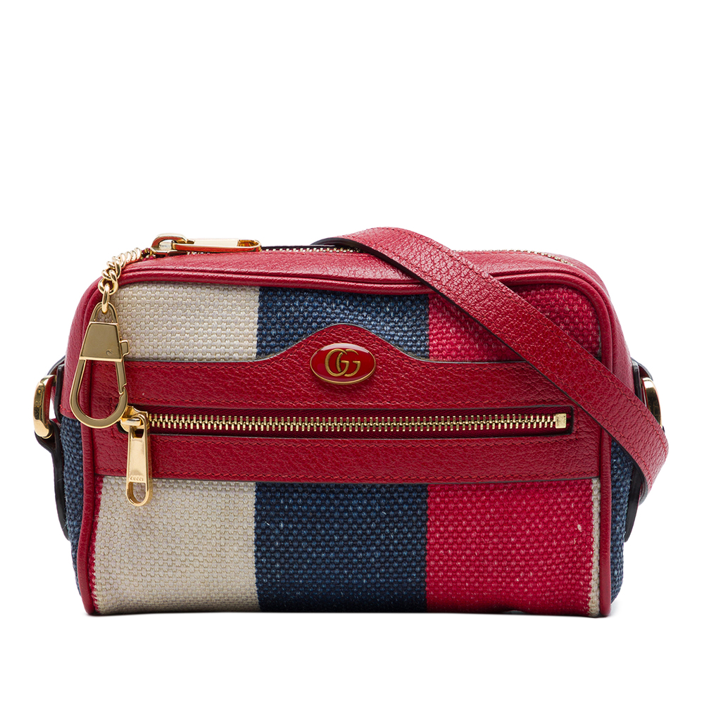 Pre-Loved Gucci Mini Canvas Ophidia Crossbody